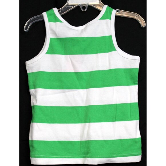 2008 Gymboree Tennis Match Shirt Set sz 5 NWT Green Striped Flower Barrettes - Picture 4 of 6